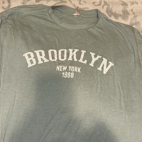 Aqua Blue Brooklyn Graphic Tee - Picture 2 of 2